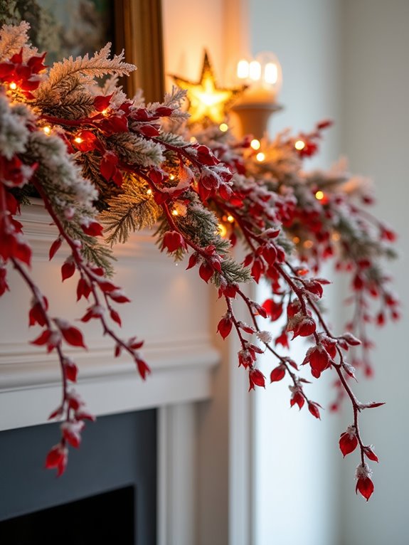 seasonal mantelpiece decor idea