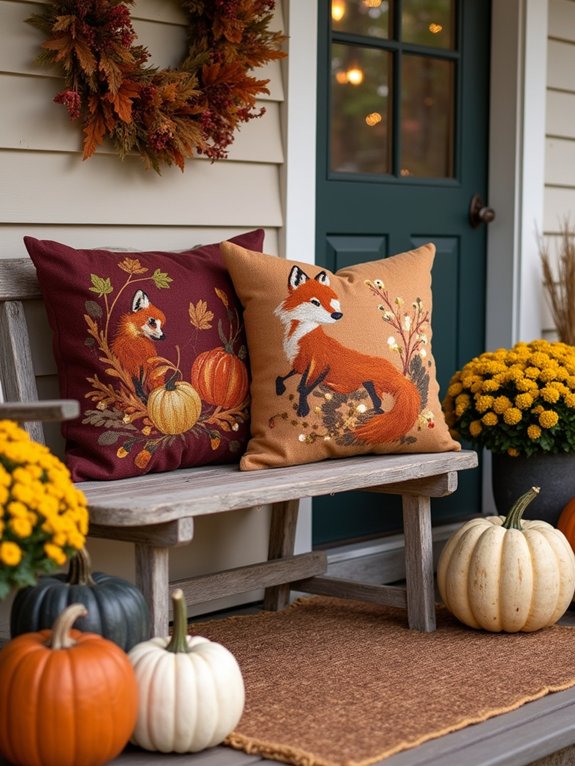 seasonal pillows add charm