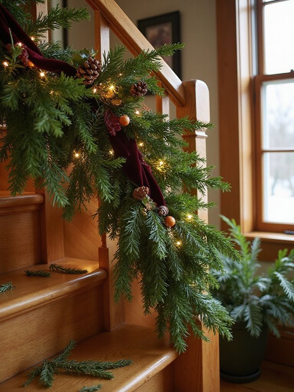 seasonal stairway decorations ideas