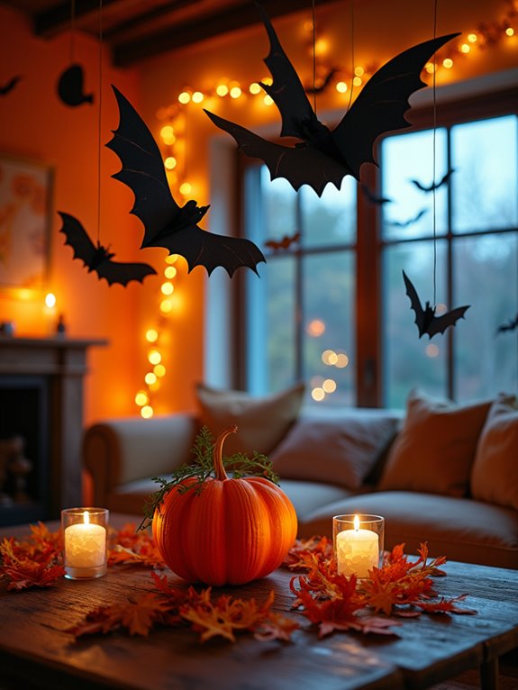 showcase spooky paper decor