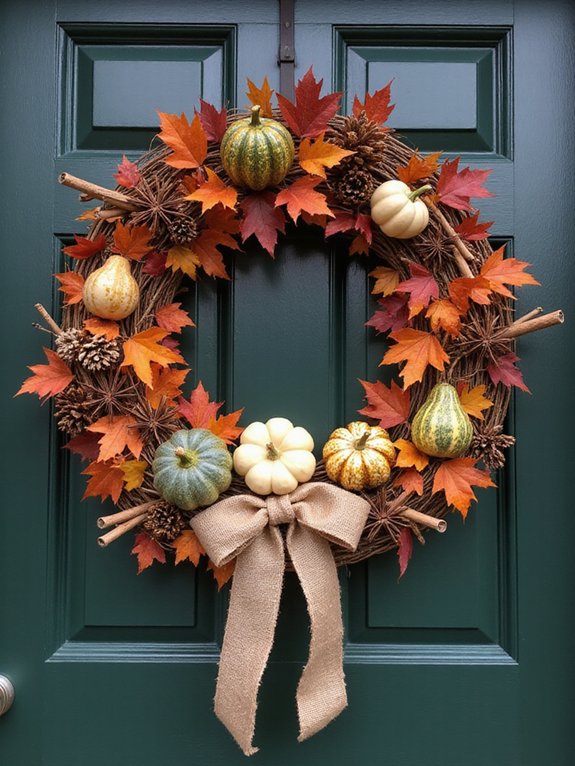 showcase your fall wreath