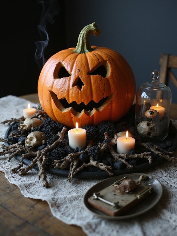 sinister halloween flower arrangements