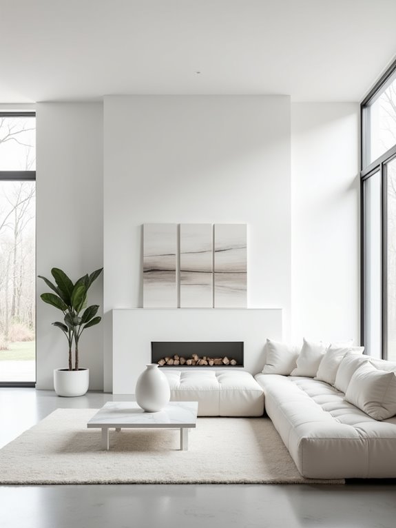 sleek modern airy decor