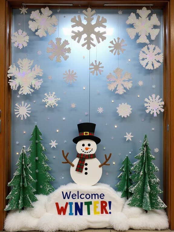 snowflake door decorations masterpiece