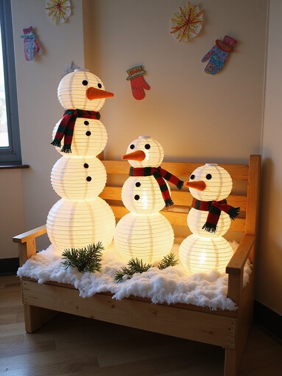 snowman crafts for kindergarten