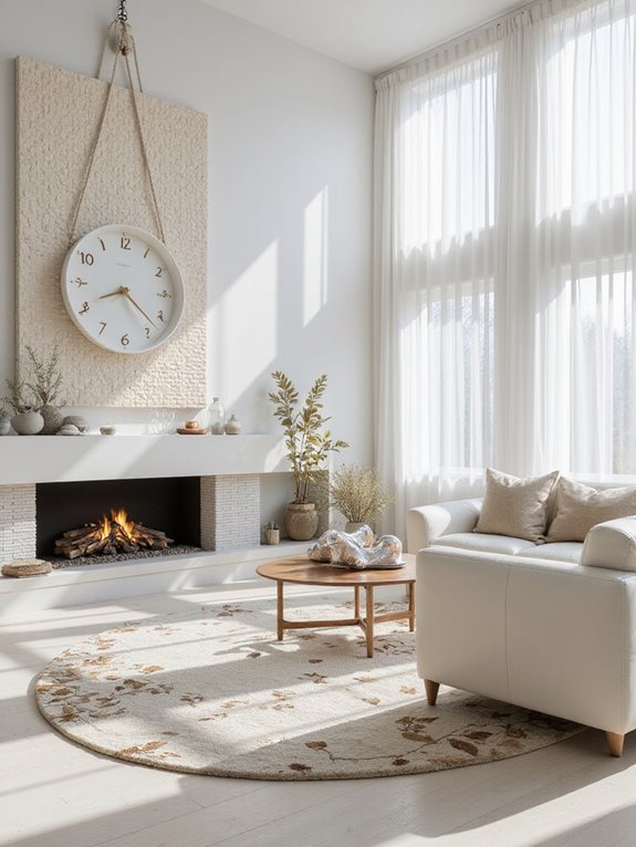 soothing white and neutral accents