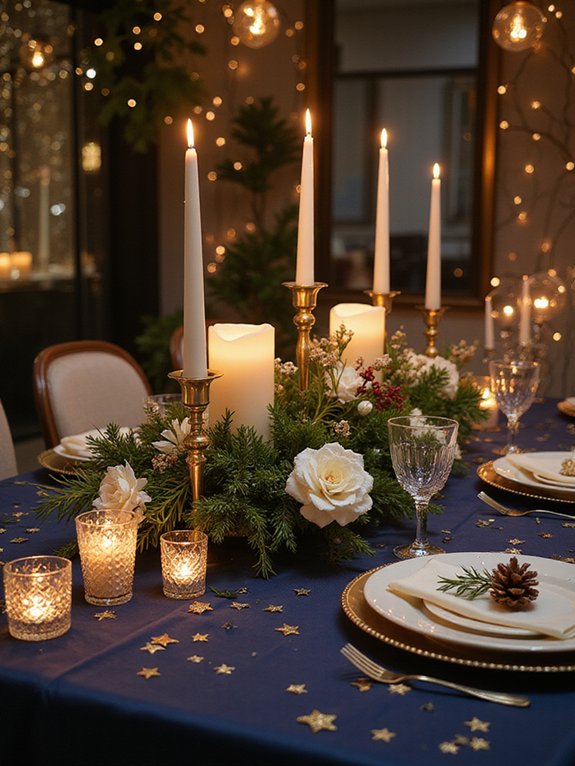 sophisticated candlelight new year s ambiance