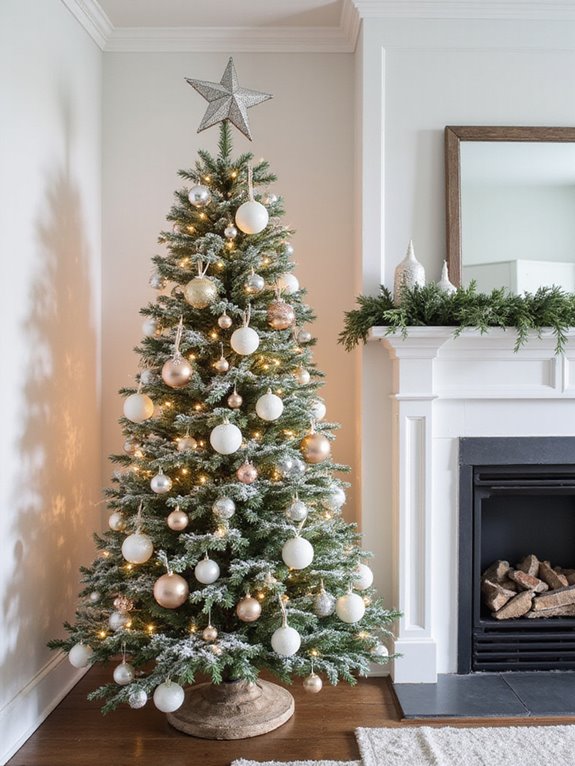 sparkling globe christmas tree