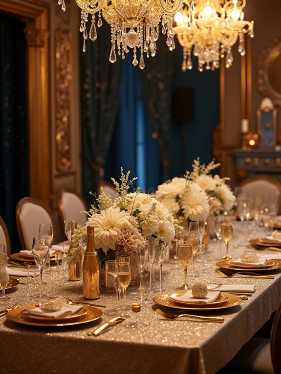 sparkling new year s decorations