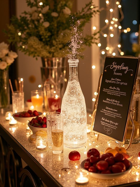 sparkling toast celebration station