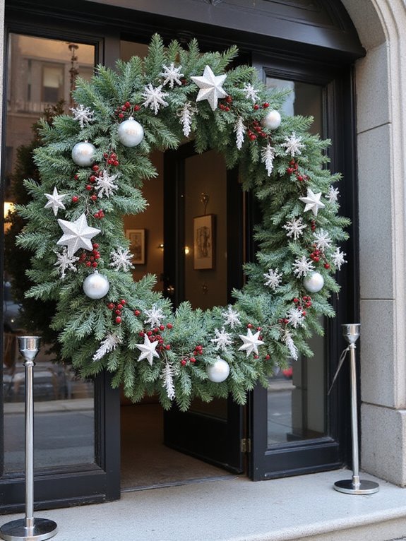 sparkling white gold wreaths