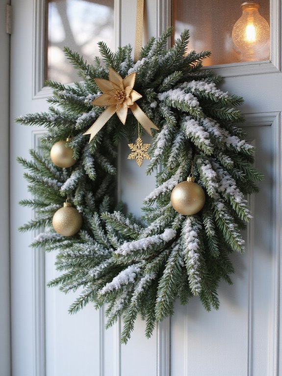 sparkly wreath for christmas