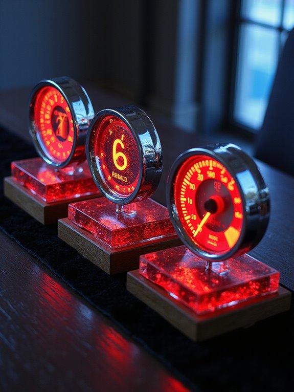speedometer themed table numbers