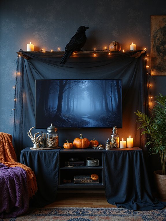 spooky backdrop layering techniques