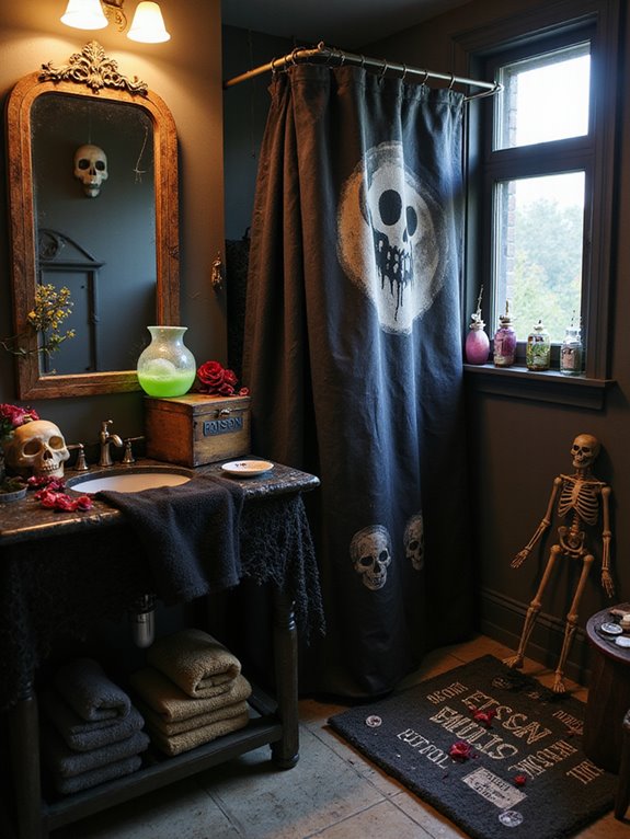 spooky bathroom decor ideas