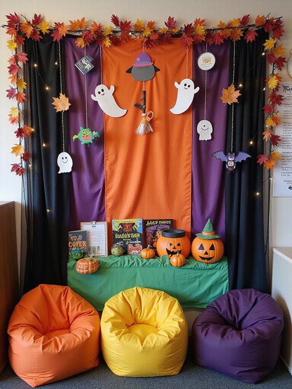 spooky educational classroom display