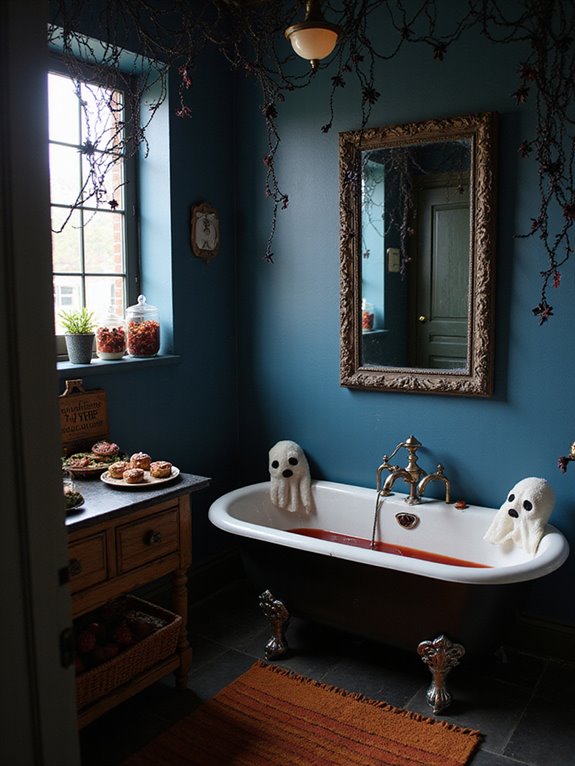 spooky halloween bathroom decorations