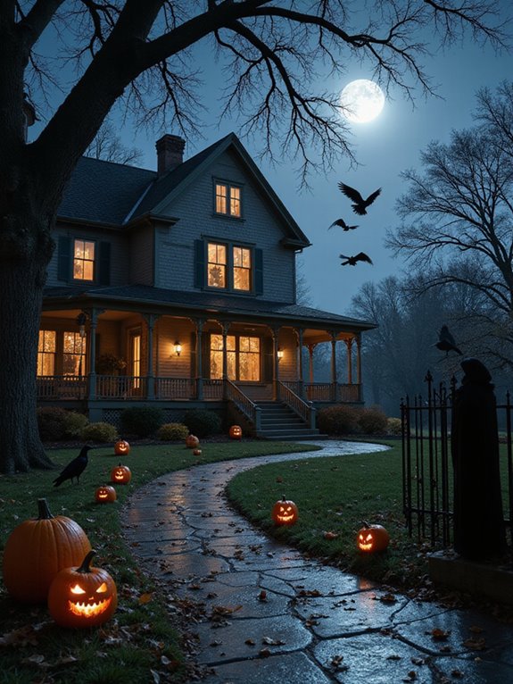 spooky halloween shadow decorations