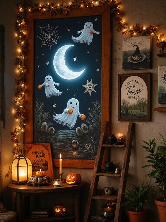 spooky halloween wall art