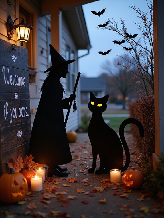 spooky silhouette halloween decorations