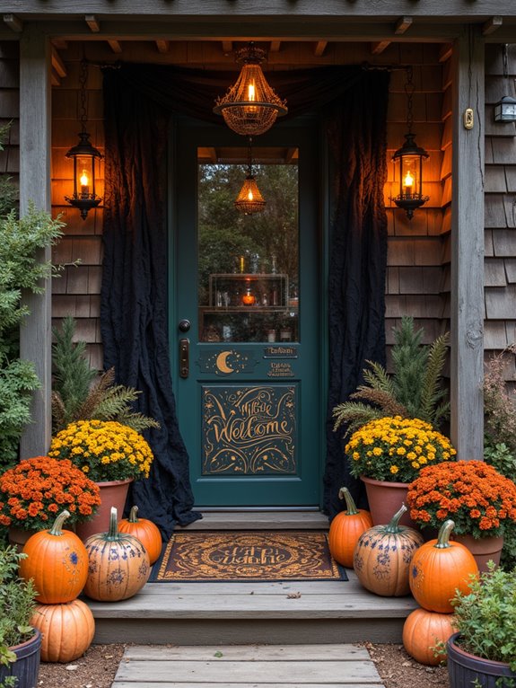 spooky silhouettes and playful pumpkins