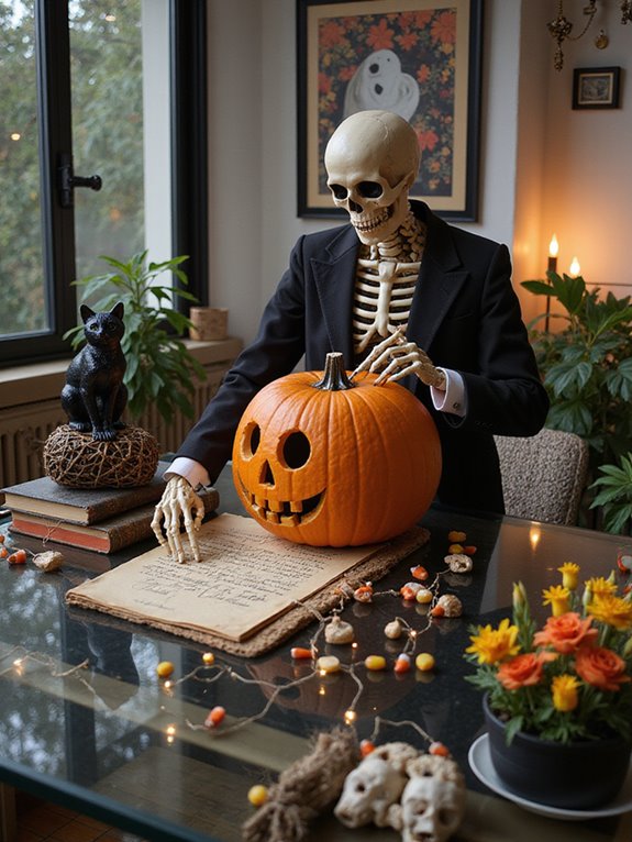 spooky skeleton workspace transformation