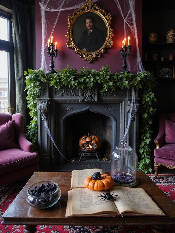 spooky spider web decorations