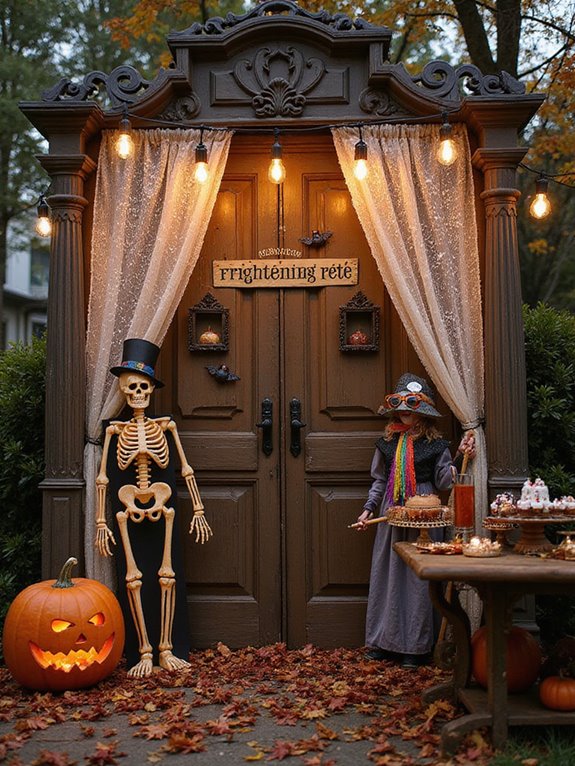 spooky themed photo booth