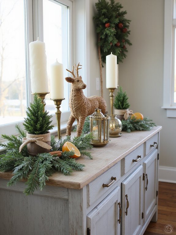 stable christmas display balance