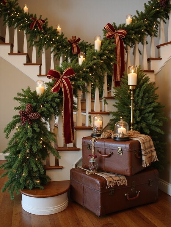 stunning stairs christmas decor