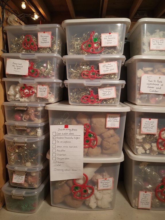 sturdy stackable holiday storage