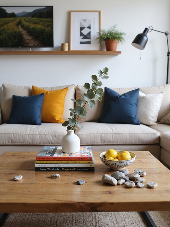stylish coffee table display