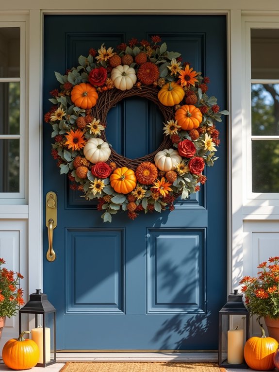 stylish fall wreath options