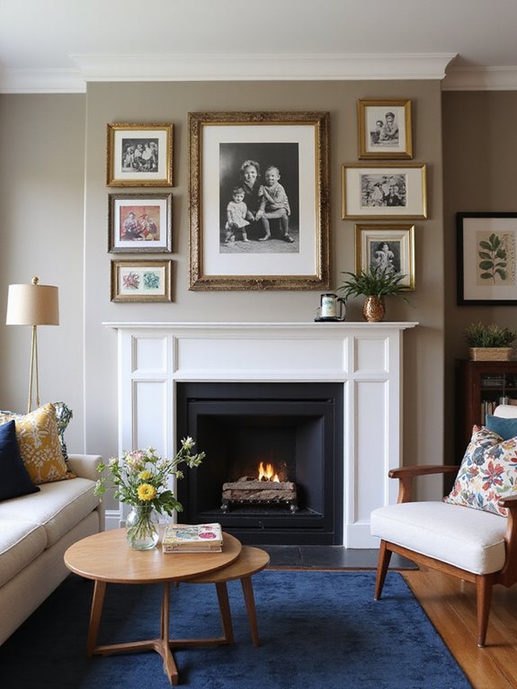 stylish family photo arrangement