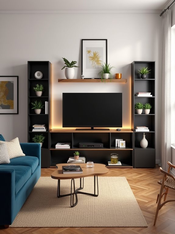 stylish media center organizer