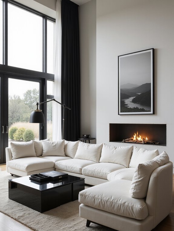 stylish minimalism in monochrome