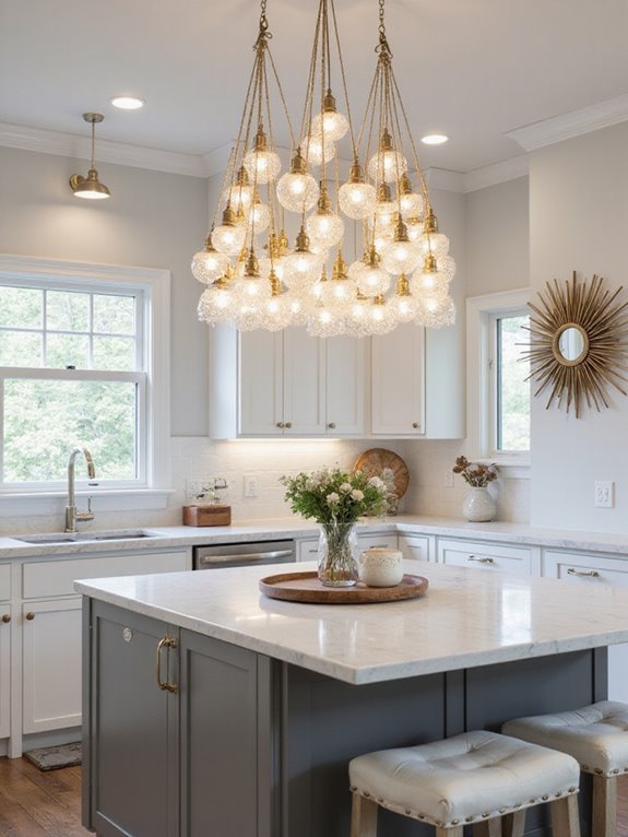 stylish modern kitchen lighting
