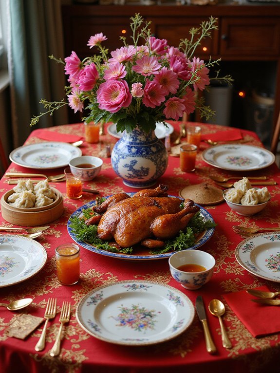 stylish traditional food presentation