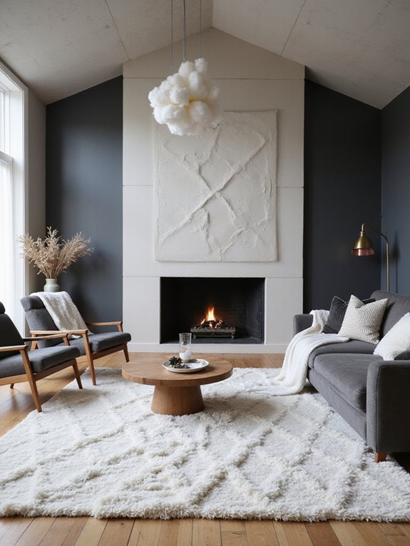 textured rugs for coziness