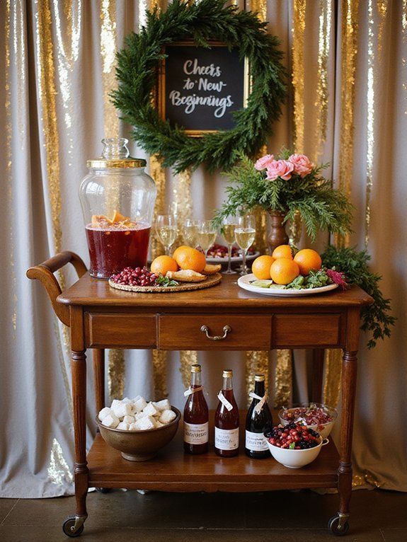 themed signature cocktails station