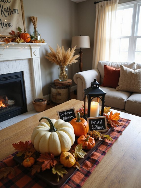 traditional autumn gathering decor
