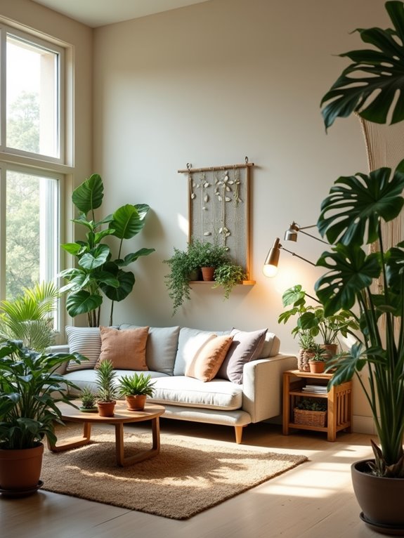 transform living room greenery