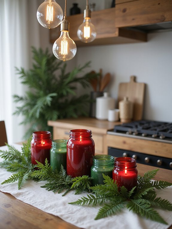 transform ordinary candleholders festively