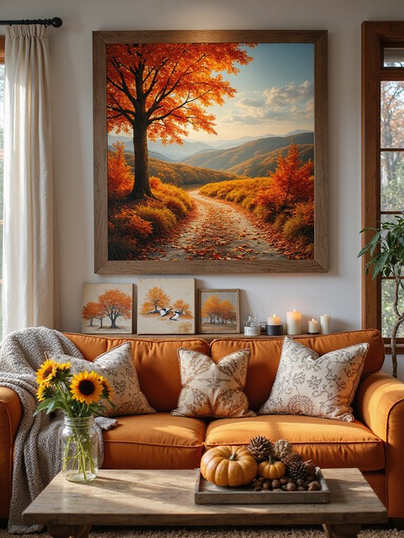 transform space with autumn art