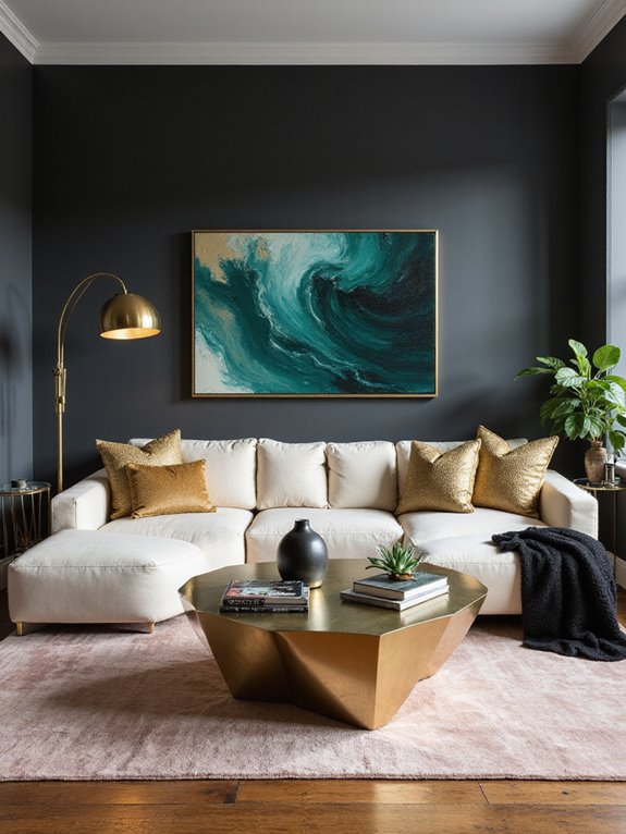 transformative metallic decor accents