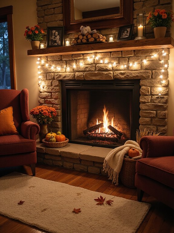 twinkling lights create ambiance