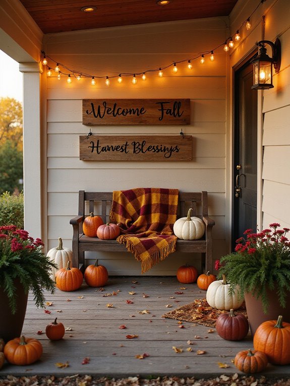 twinkling lights create ambiance