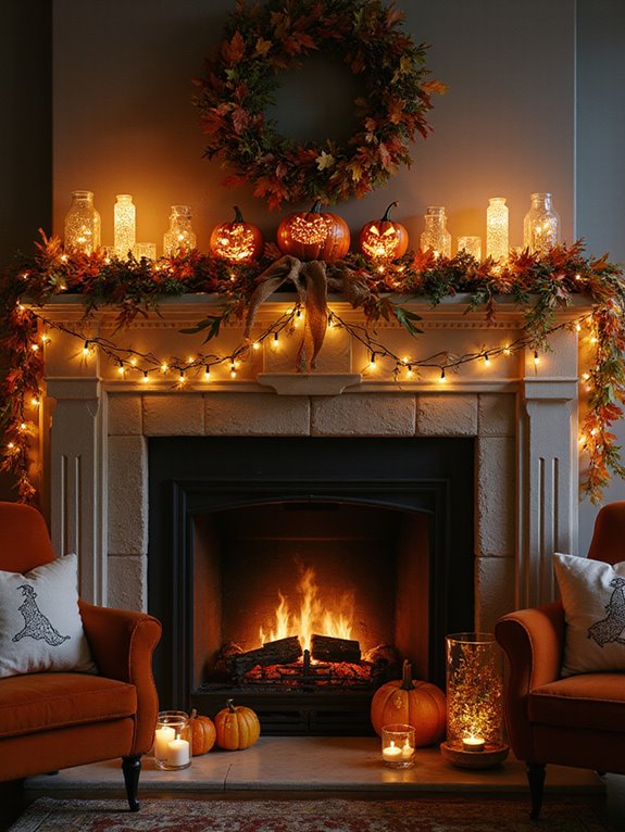 twinkling lights create ambiance