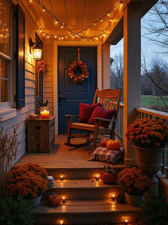 twinkling string lights ambiance