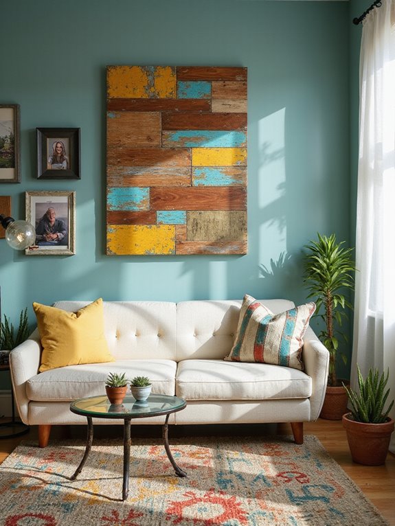 unconventional art with materials